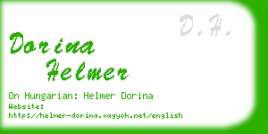 dorina helmer business card